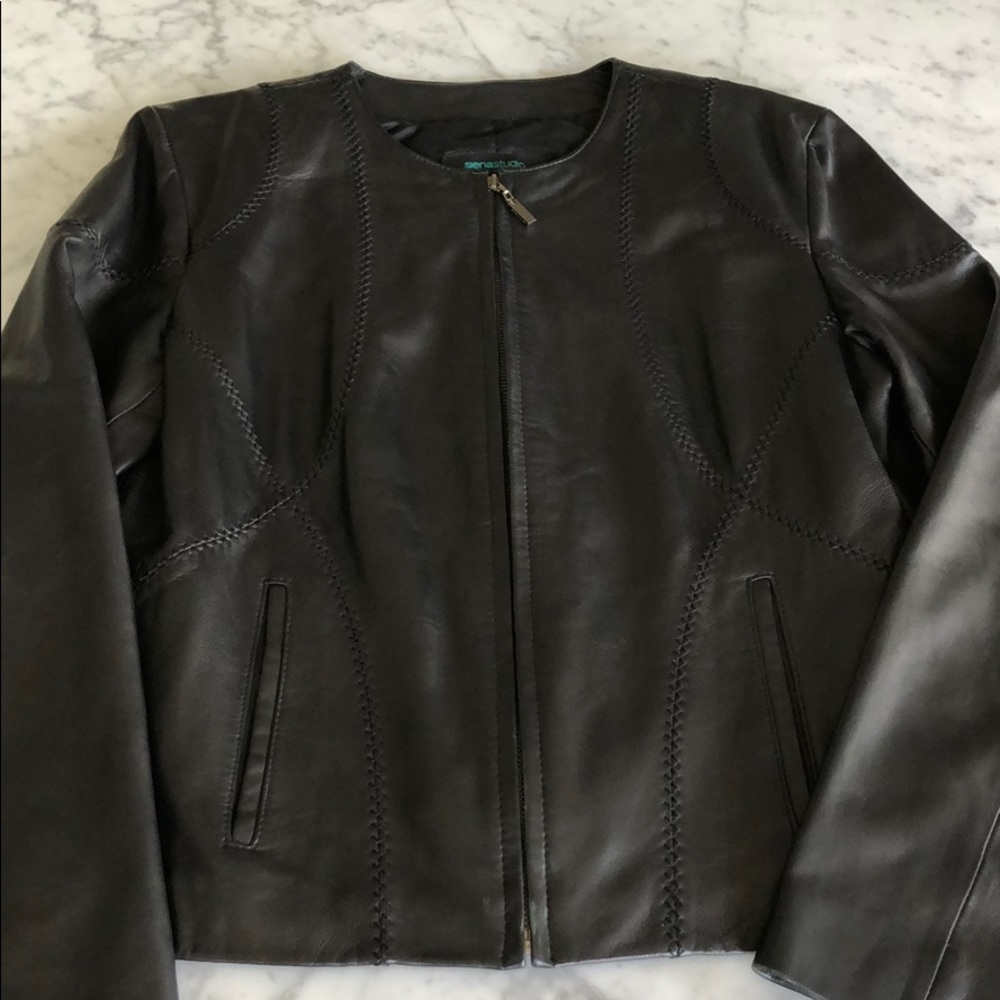 Siena Studio Black Leather Jacket